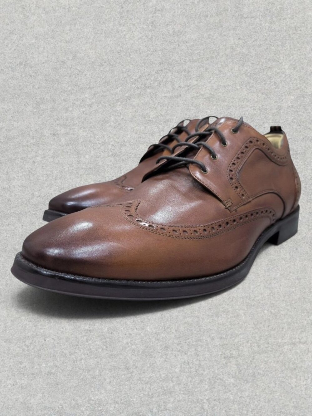 Cole Haan Jefferson Grand 2.0 Wingtip Oxford Shoes Men's Size 13M Tan C30100